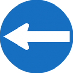تابلوهای راهنمایی و رانندگی - عبور به چپ